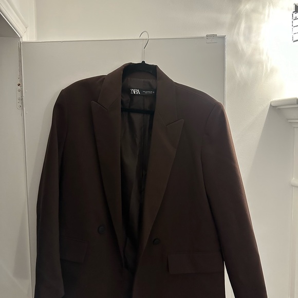 Rich mocha brown, Zara blazer - Picture 2 of 2